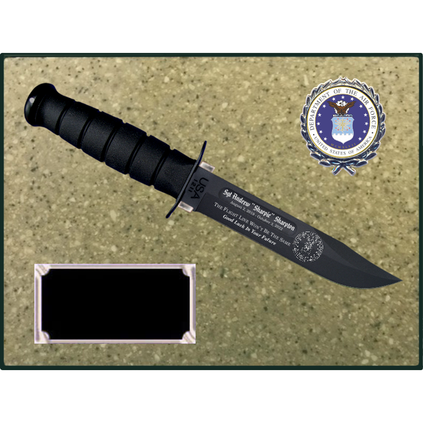 AF76 - AIR FORCE KORINITE OATMEAL PLAQUE (KA-BAR not included) – Buf's